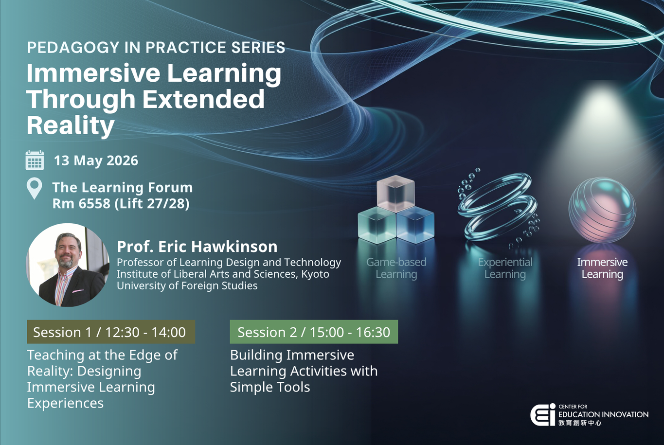 Workshop 3 : Immersive Learning Through Extended Reality