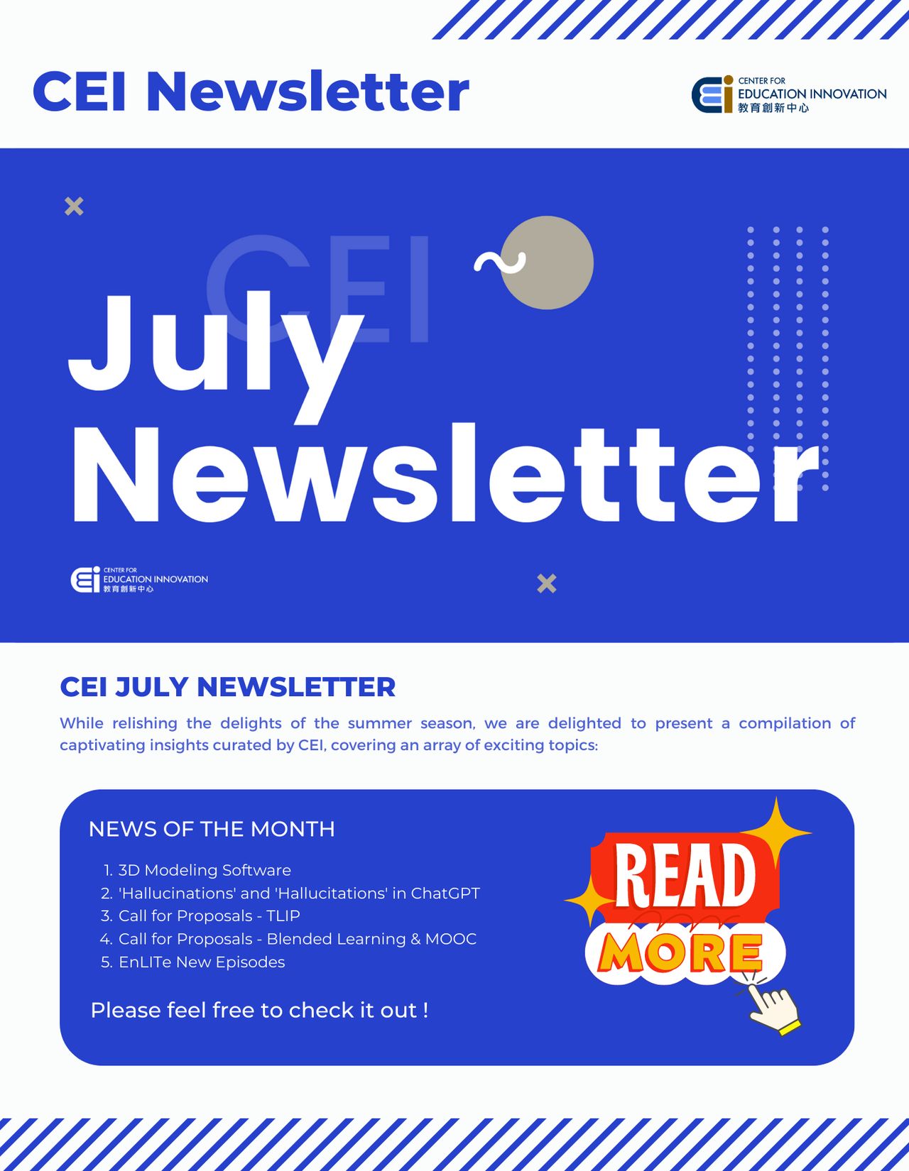 CEI Newsletter | 2023-JUL